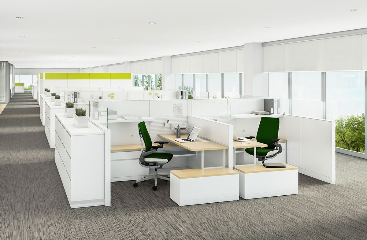 WD2400 Castello L辦公桌連屏風｜L-Shaped Desk with Partition