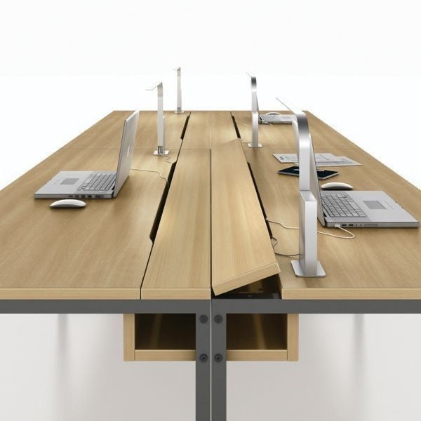 CT23 Capri 木色系會議桌｜Power Integrated Conference Table