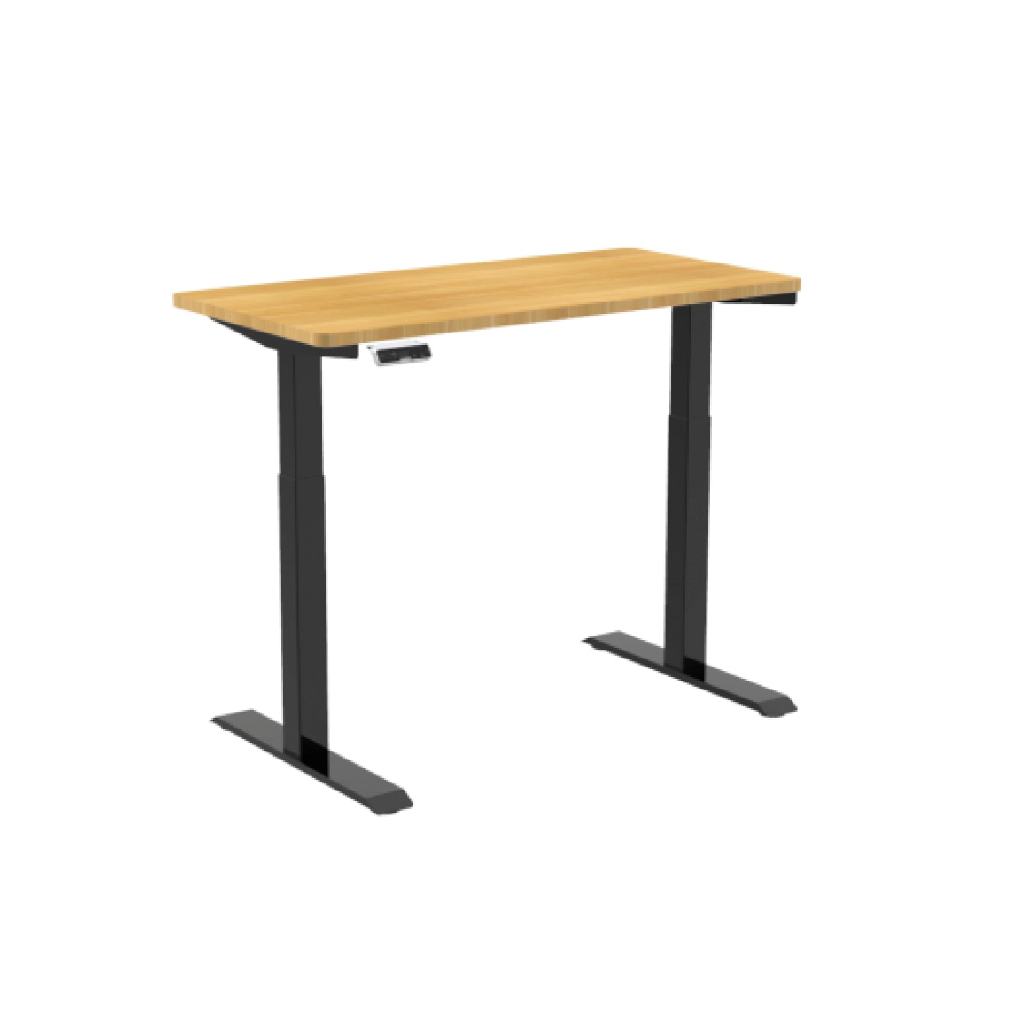 M Standing Desk - Oak_Black (EC3-01B)