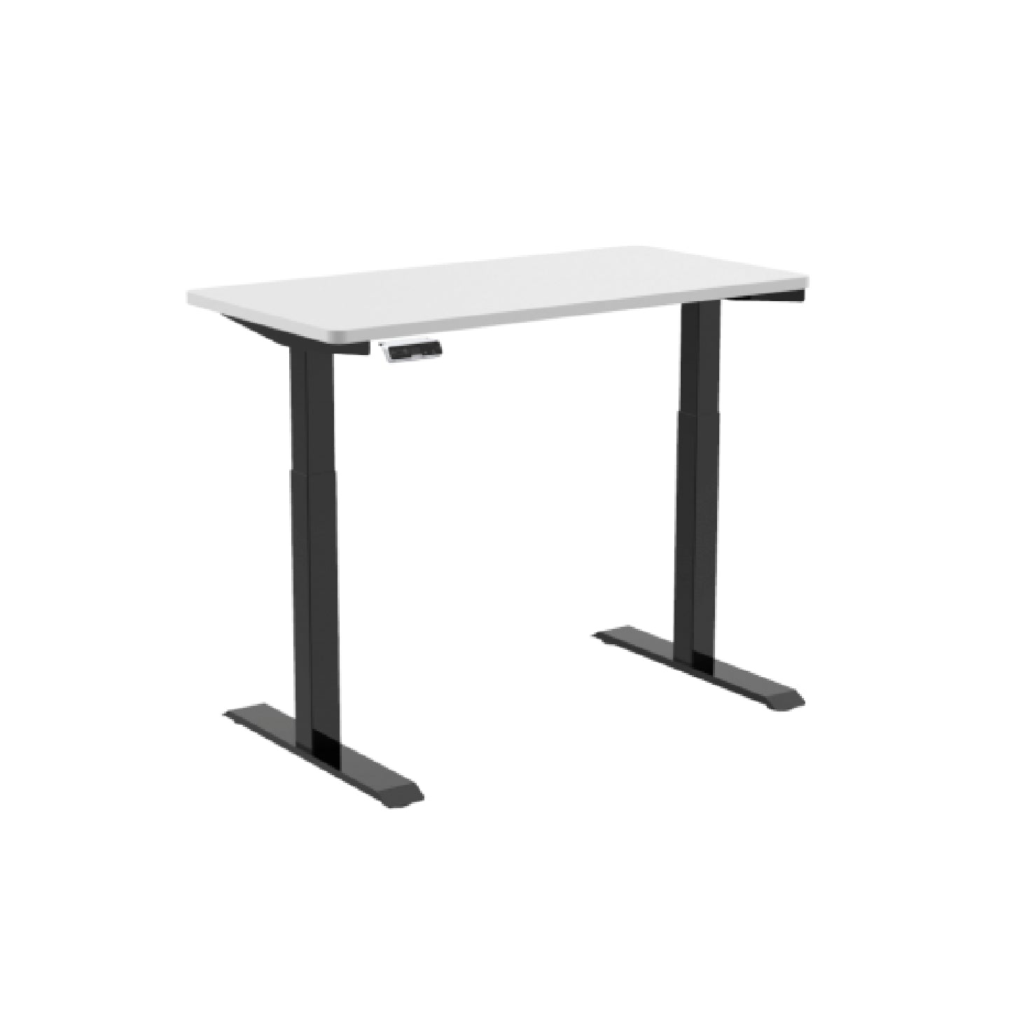 M Standing Desk - White_Black (EC3-02B)