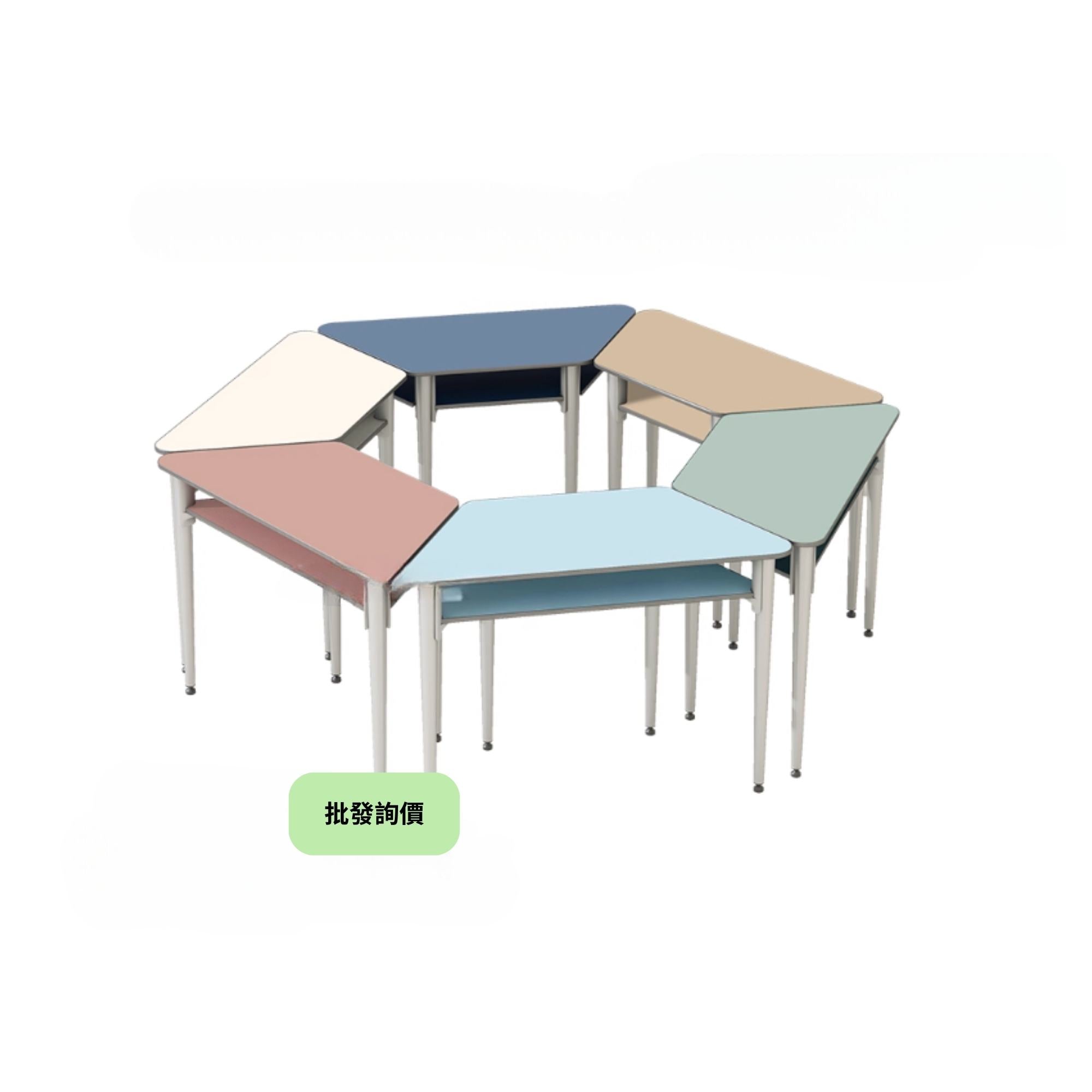 KST079 Conce 梯形雙層組合桌