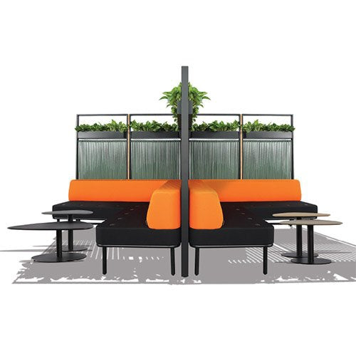 ST108 L形沙發工作站
