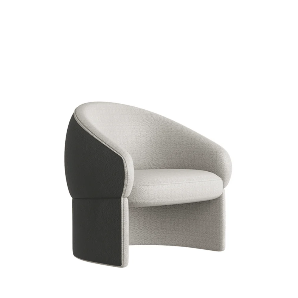 ST005 Recliner 布藝弧形辦公室休閒梳化椅