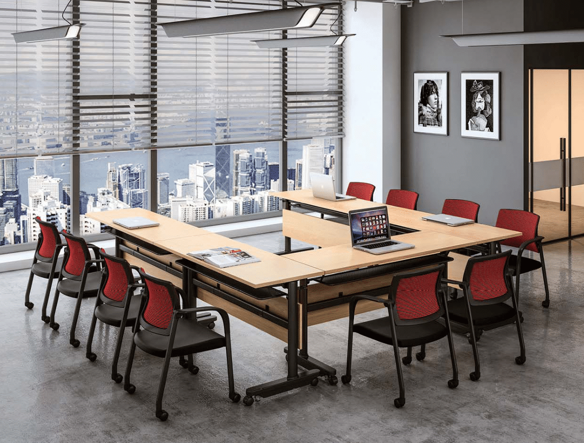 LS709 Forli 折疊式培訓桌-連底盤｜Folding Training Table｜靈活空間方案